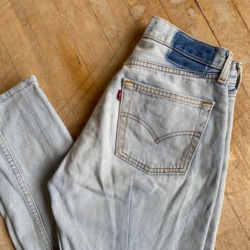 Reformation Repurposed Levi’s Lightwash 501 Denim